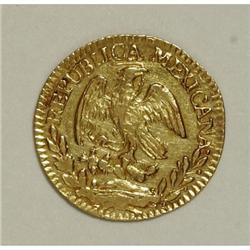 Mexico Republic Hand on Book gold 1/2 Escudo