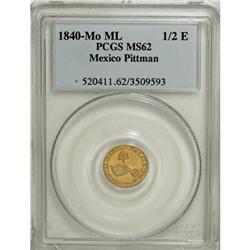 Mexico Republic Hand on Book gold 1/2 Escudo