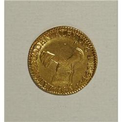 Mexico Republic Hand on Book gold 1/2 Escudo