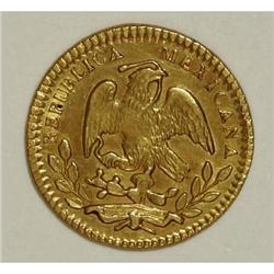 Mexico Republic Hand on Book gold 1/2 Escudo
