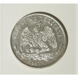 Mexico Republic Balance Scale Peso 1872 Zs-H,