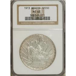 Mexico Caballito Peso 1913, KM453, MS63