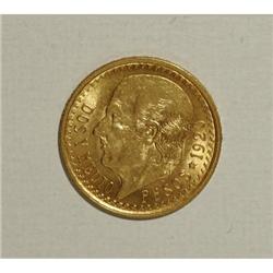 Mexico Gold 2 1/2 Pesos 1920/10, KM463,