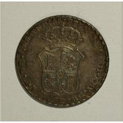 Mexico Ferdinand VII Mexico City 2 Real sized