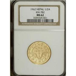 Nepal: Mahendra Bir Bikram gold Asarphi 1962, KM