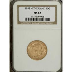 Kingdom of Netherlands: Kingdom gold 10 Gulden 1