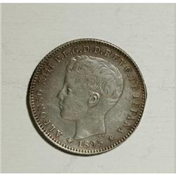 Puerto Rico Alfonso XIII silver 20 Centavos