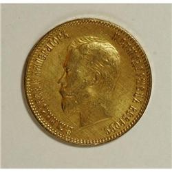 Russia Nicholas II gold 10 Roubles 1903, KM-Y64,