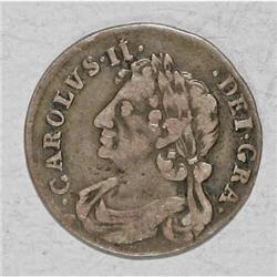Scotland Charles II silver Sixteenth Dollar