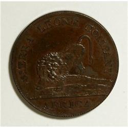 Sierra Leone One Penny 1791, KM-2.2, 30 mm