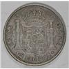 Image 2 : Spain Isabel II 2 Escudos 1867-M, KM629, VF,