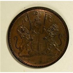St. Helena Copper Halfpenny 1821, KM-A4,