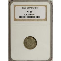 Straits Settlements Victoria silver 10 Cents