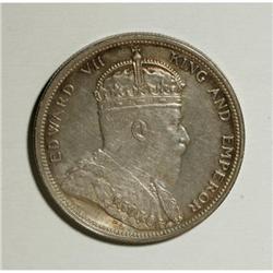 Straits Settlements Edward VII silver Dollar