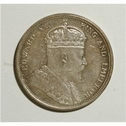 Straits Settlements Edward VII silver 1 Dollar