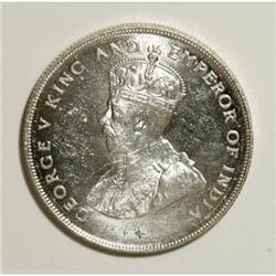 Straits Settlements George V silver dollar 1920,