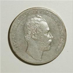 Sweden Carl XV 4 Riksdaler RM 1862-ST, KM711,