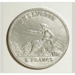 Switzerland Bern. Silver Shooting Taler or 5