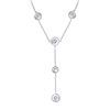 Image 1 : Natural 1.06 CTW Diamond Necklace 14K White Gold - REF-146W7H