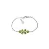 Image 1 : Genuine 3.15 ctw Peridot Bracelet 14KT White Gold - REF-56K4V