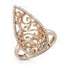 Image 1 : Natural 0.41 CTW Diamond Ring 14K Rose Gold - REF-61T2X