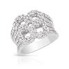 Image 1 : Natural 1.15 CTW Diamond Ring 18K White Gold - REF-216K2R