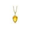 Image 1 : Genuine 9.55 ctw Citrine & Diamond Necklace 14KT Yellow Gold - REF-25R3P