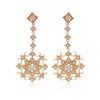 Image 1 : Natural 0.33 CTW Diamond Earrings 14K Rose Gold - REF-64W8H
