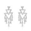 Image 1 : Natural 0.82 CTW Diamond Earrings 18K White Gold - REF-127F8M