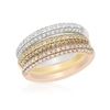 Image 1 : Natural 1.36 CTW Diamond Ring 14K Tri-Color Gold - REF-162T2X