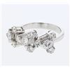 Image 1 : Natural 2.06 CTW Baguette & Diamond Ring 18K White Gold - REF-303T3X