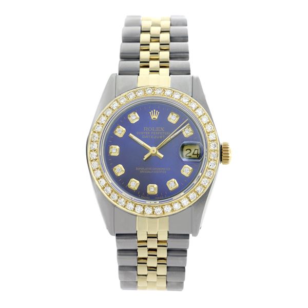 Rolex Pre-owned 36mm Mens Blue Two Tone