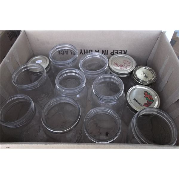 Box of Assorted Mason Jars