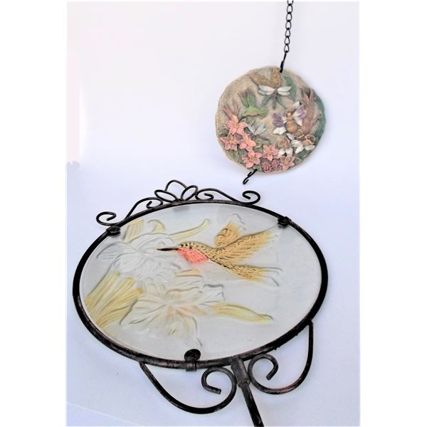 Humming Bird Garden Decor - Light Catcher and Hanging Art