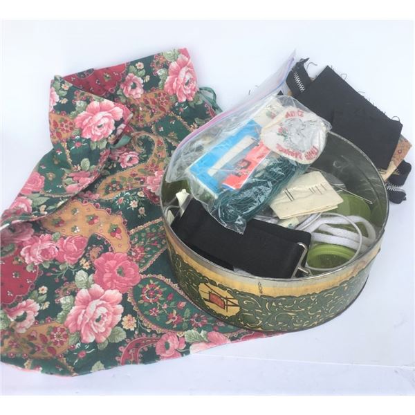 Shoe Bag and Assorted Sewing Supplies