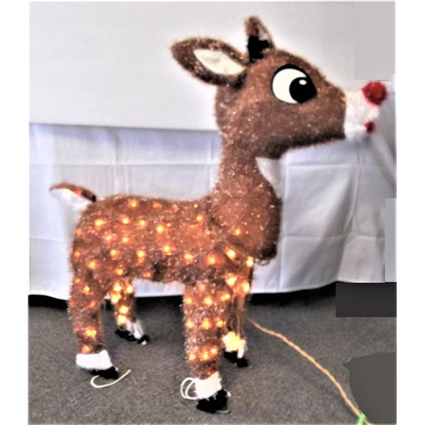 Vintage Rudolf the Red Nosed Reindeer - Lights up