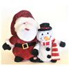 Image 1 : Animated Santa and Snowman - they sing up on the rooftop
