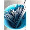 Image 2 : Blue bucket with large wrenches