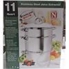 Image 1 : Stainless Steel Juice Extractor 11 Quart