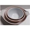 Image 4 : Set of Three Pyrex Bowls - Harvest Wheat Pattern