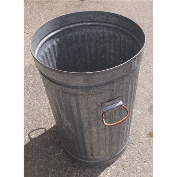 Metal Trash Can