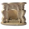 Image 1 : Plaster Victorian Style Fireplace Candle Holder - Small Chip
