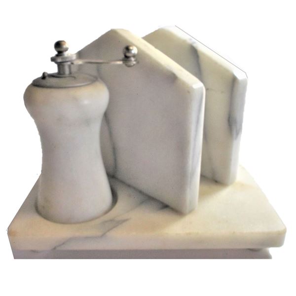 Marble Napkin Holder/Salt and Pepper Shaker