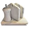 Image 1 : Marble Napkin Holder/Salt and Pepper Shaker