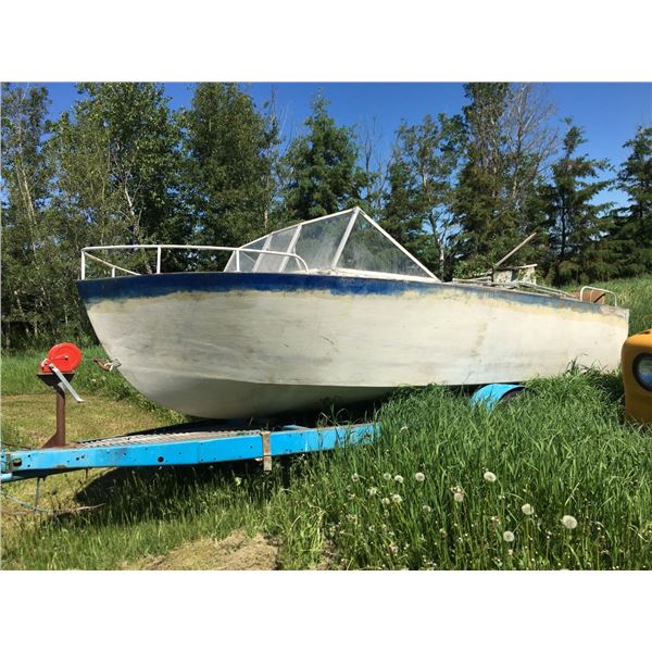 Boat and Trailer - PICK UP ONLY AT FARM