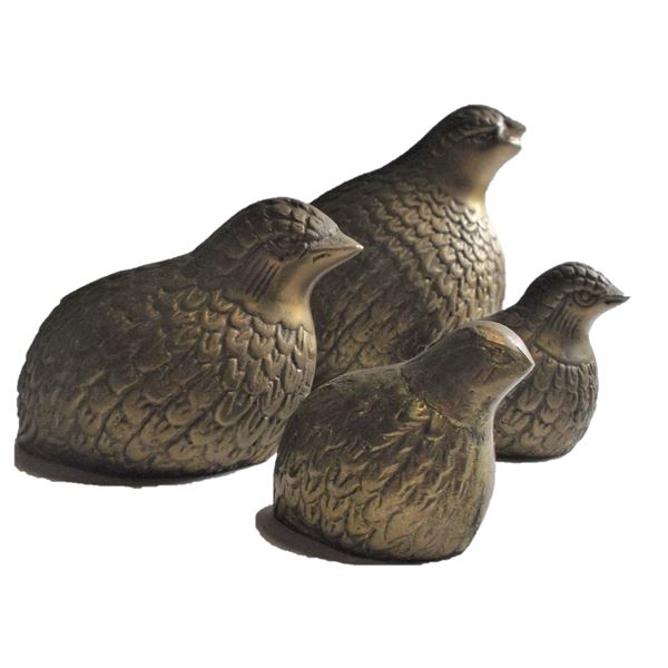 Brass Guinea Hen Family