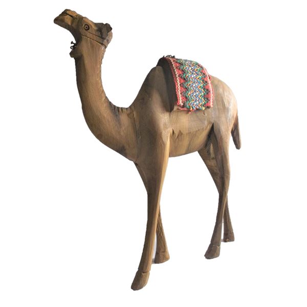 Wooden Carved Camel
