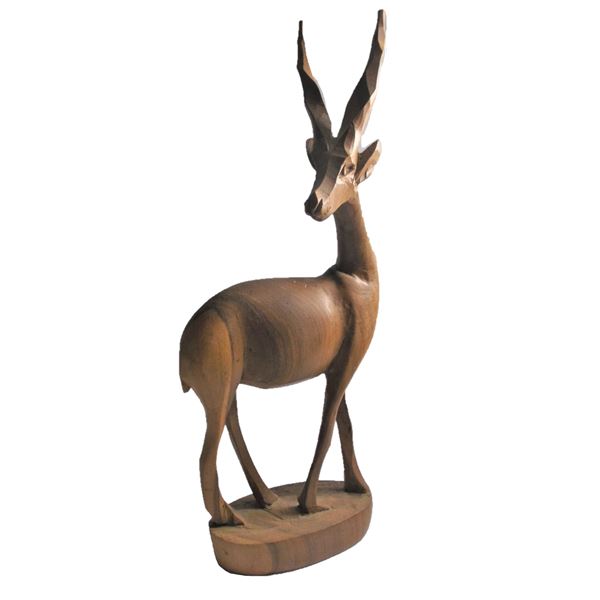 Wooden Carved Antelope