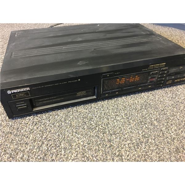 Pioneer Pdm40 CD Player 6 Disc Changer With 6cd Cartridge, Tested and