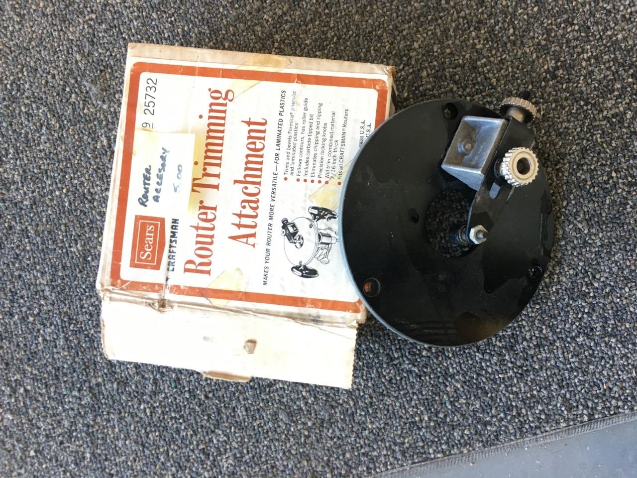 Sears Craftsman Router Trimming Attachment